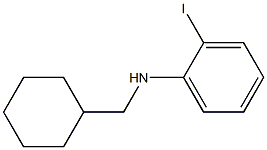 N-(cyclohexylmethyl)-2-iodoaniline Struktur