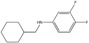 N-(cyclohexylmethyl)-3,4-difluoroaniline Struktur