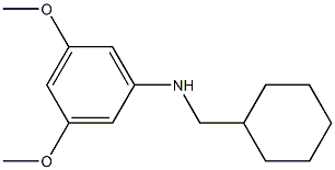 N-(cyclohexylmethyl)-3,5-dimethoxyaniline Struktur