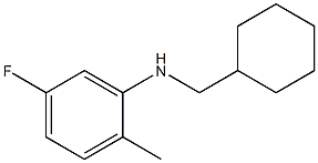 N-(cyclohexylmethyl)-5-fluoro-2-methylaniline Struktur