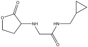 N-(cyclopropylmethyl)-2-[(2-oxooxolan-3-yl)amino]acetamide Struktur