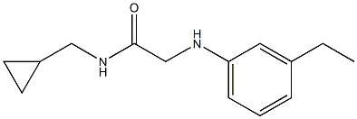 N-(cyclopropylmethyl)-2-[(3-ethylphenyl)amino]acetamide Struktur