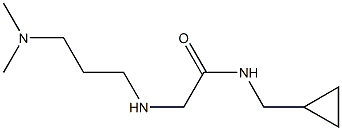 N-(cyclopropylmethyl)-2-{[3-(dimethylamino)propyl]amino}acetamide Struktur