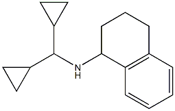 N-(dicyclopropylmethyl)-1,2,3,4-tetrahydronaphthalen-1-amine Struktur