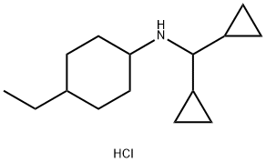 N-(dicyclopropylmethyl)-4-ethylcyclohexan-1-amine Struktur