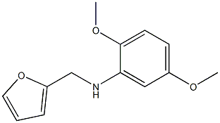 N-(furan-2-ylmethyl)-2,5-dimethoxyaniline Struktur