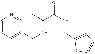 N-(furan-2-ylmethyl)-2-[(pyridin-3-ylmethyl)amino]propanamide Struktur