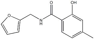 N-(furan-2-ylmethyl)-2-hydroxy-4-methylbenzamide Struktur