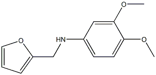 N-(furan-2-ylmethyl)-3,4-dimethoxyaniline Struktur