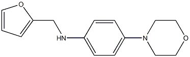 N-(furan-2-ylmethyl)-4-(morpholin-4-yl)aniline Struktur