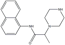 N-(naphthalen-1-yl)-2-(piperazin-1-yl)propanamide Struktur