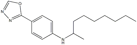 N-(nonan-2-yl)-4-(1,3,4-oxadiazol-2-yl)aniline Struktur