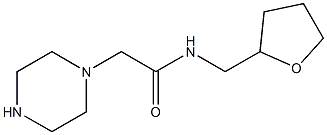 N-(oxolan-2-ylmethyl)-2-(piperazin-1-yl)acetamide Struktur