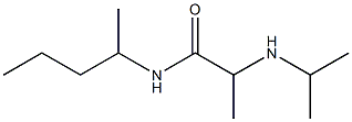 N-(pentan-2-yl)-2-(propan-2-ylamino)propanamide Struktur