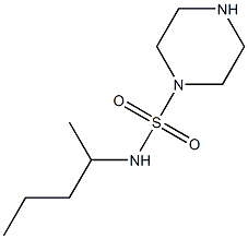 N-(pentan-2-yl)piperazine-1-sulfonamide Struktur