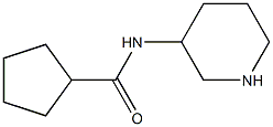 N-(piperidin-3-yl)cyclopentanecarboxamide Struktur