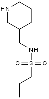 N-(piperidin-3-ylmethyl)propane-1-sulfonamide Struktur