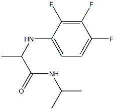 N-(propan-2-yl)-2-[(2,3,4-trifluorophenyl)amino]propanamide Struktur