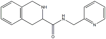 N-(pyridin-2-ylmethyl)-1,2,3,4-tetrahydroisoquinoline-3-carboxamide Struktur