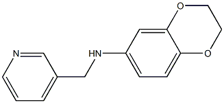 N-(pyridin-3-ylmethyl)-2,3-dihydro-1,4-benzodioxin-6-amine Struktur