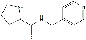 N-(pyridin-4-ylmethyl)pyrrolidine-2-carboxamide Struktur