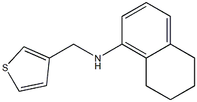 N-(thiophen-3-ylmethyl)-5,6,7,8-tetrahydronaphthalen-1-amine Struktur