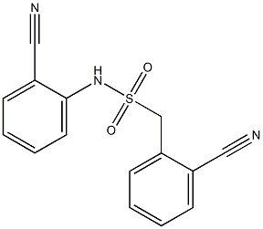 N,1-bis(2-cyanophenyl)methanesulfonamide Struktur