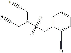 N,N-bis(cyanomethyl)(2-cyanophenyl)methanesulfonamide Struktur