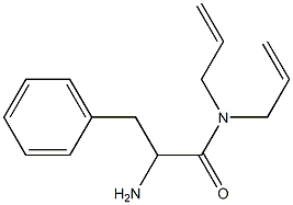 N,N-diallyl-2-amino-3-phenylpropanamide Struktur