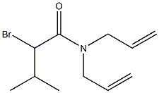 N,N-diallyl-2-bromo-3-methylbutanamide Struktur