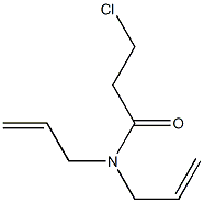 N,N-diallyl-3-chloropropanamide Struktur