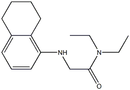 N,N-diethyl-2-(5,6,7,8-tetrahydronaphthalen-1-ylamino)acetamide Struktur