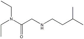 N,N-diethyl-2-[(3-methylbutyl)amino]acetamide Struktur