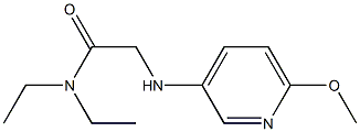 N,N-diethyl-2-[(6-methoxypyridin-3-yl)amino]acetamide Struktur