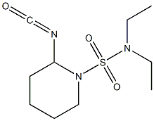 N,N-diethyl-2-isocyanatopiperidine-1-sulfonamide Struktur