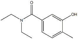 N,N-diethyl-3-hydroxy-4-methylbenzamide Struktur