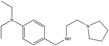 N,N-diethyl-4-({[2-(pyrrolidin-1-yl)ethyl]amino}methyl)aniline Struktur