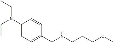 N,N-diethyl-4-{[(3-methoxypropyl)amino]methyl}aniline Struktur