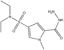 N,N-diethyl-5-(hydrazinocarbonyl)-1-methyl-1H-pyrrole-3-sulfonamide Struktur