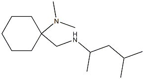 N,N-dimethyl-1-{[(4-methylpentan-2-yl)amino]methyl}cyclohexan-1-amine Struktur