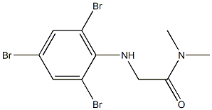 N,N-dimethyl-2-[(2,4,6-tribromophenyl)amino]acetamide Struktur