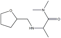 N,N-dimethyl-2-[(oxolan-2-ylmethyl)amino]propanamide Struktur