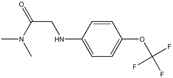 N,N-dimethyl-2-{[4-(trifluoromethoxy)phenyl]amino}acetamide Struktur