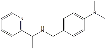 N,N-dimethyl-4-({[1-(pyridin-2-yl)ethyl]amino}methyl)aniline Struktur