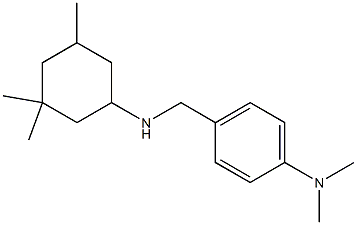 N,N-dimethyl-4-{[(3,3,5-trimethylcyclohexyl)amino]methyl}aniline Struktur