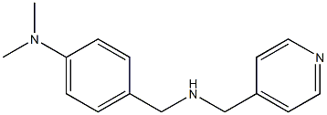 N,N-dimethyl-4-{[(pyridin-4-ylmethyl)amino]methyl}aniline Struktur