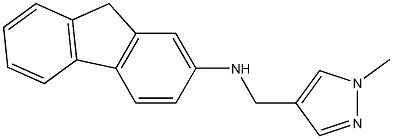 N-[(1-methyl-1H-pyrazol-4-yl)methyl]-9H-fluoren-2-amine Struktur