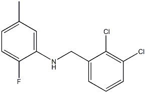 N-[(2,3-dichlorophenyl)methyl]-2-fluoro-5-methylaniline Struktur