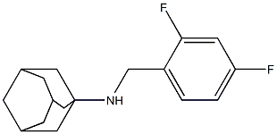 N-[(2,4-difluorophenyl)methyl]adamantan-1-amine Struktur