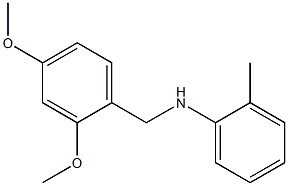 N-[(2,4-dimethoxyphenyl)methyl]-2-methylaniline Struktur